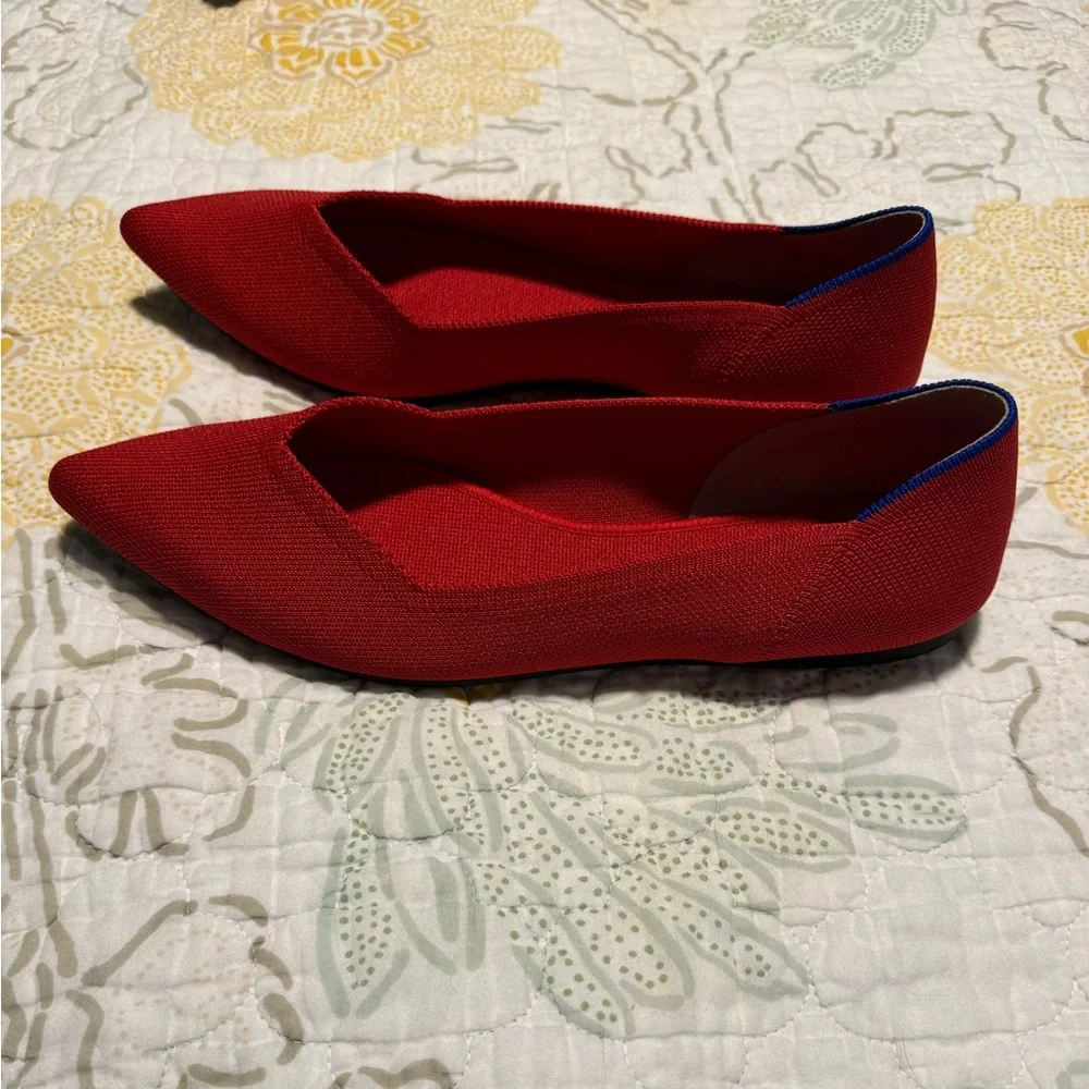 Rothy’s “The Point” Size 9.5, Red - Picture 2 of 5